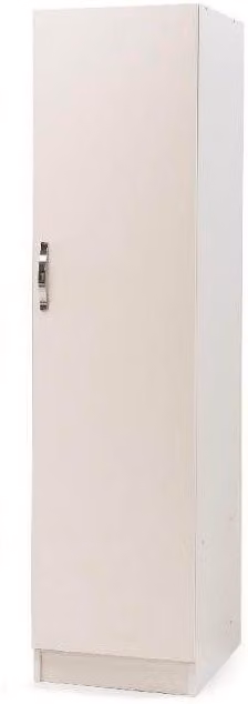 Armario modular Argonauta para dormitorio de 1 puerta en color blanco fresno mate, An/P/Al: 45 x 60 x 180 cm