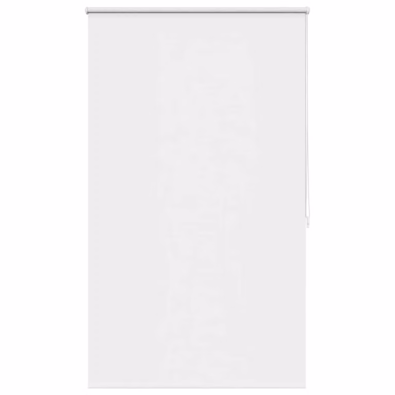 Estor enrollable opaco vidaXL en color blanco y plata, fabricado en poliéster con aislamiento térmico, Ancho: 120 cm, Altura: 175 cm