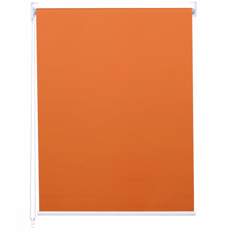 Estor enrollable Mendler HWC-D52 opaco color naranja y blanco, protección térmica y UV, An/P/Al: 70 x 230 cm