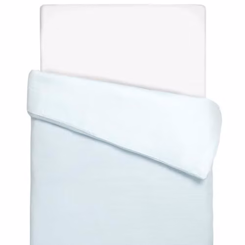 Funda nórdica reversible Sevira Kids para bebé en gasa de algodón azul